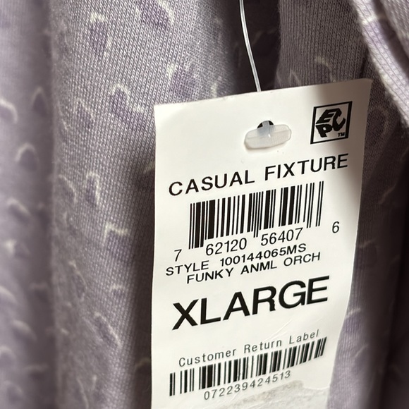 NWT Alfani Super Soft Long Sleeve Funky Animal Print Crewneck Loungewear PJ Top - Picture 4 of 6